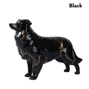 Hydro Dip Graffiti Art Border Collie Statues - 5 Colors-Home Decor-Border Collie, Dog Dad Gifts, Dog Mom Gifts, Home Decor, Statue-Black-14