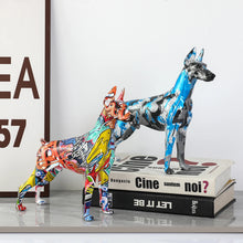 Load image into Gallery viewer, Hydro Dip Graffiti Art Doberman Statues-Home Decor-Doberman, Dog Dad Gifts, Dog Mom Gifts, Home Decor, Statue-15