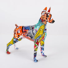 Load image into Gallery viewer, Hydro Dip Graffiti Art Doberman Statues-Home Decor-Doberman, Dog Dad Gifts, Dog Mom Gifts, Home Decor, Statue-17