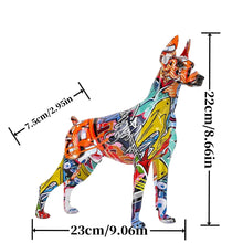 Load image into Gallery viewer, Hydro Dip Graffiti Art Doberman Statues-Home Decor-Doberman, Dog Dad Gifts, Dog Mom Gifts, Home Decor, Statue-5