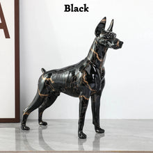 Load image into Gallery viewer, Hydro Dip Graffiti Art Doberman Statues - 7 Colors-Home Decor-Doberman, Dog Dad Gifts, Dog Mom Gifts, Home Decor, Statue-Black-19