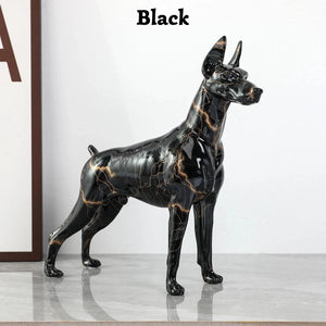 Hydro Dip Graffiti Art Doberman Statues - 7 Colors-Home Decor-Doberman, Dog Dad Gifts, Dog Mom Gifts, Home Decor, Statue-Black-19