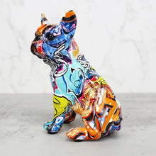 Load image into Gallery viewer, Hydro Dip Urban Graffiti Art French Bulldog Statue-Home Decor-Dog Dad Gifts, Dog Mom Gifts, French Bulldog, Home Decor, Statue-RA-14 11 20cm-6
