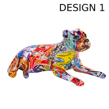 Load image into Gallery viewer, Hydro Dip Urban Graffiti Art Pit Bull Statues-Home Decor-Dog Dad Gifts, Dog Mom Gifts, Home Decor, Pit Bull, Statue-Design 1-6