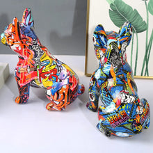 Load image into Gallery viewer, Hydro Dip Urban Graffiti French Bulldog Statues-Home Decor-Dog Dad Gifts, Dog Mom Gifts, French Bulldog, Home Decor, Statue-6