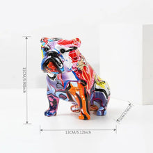Load image into Gallery viewer, Hydro Dip Urban Graffiti Sitting French Bulldog Small Statue Figurine-Home Decor-Dog Dad Gifts, Dog Mom Gifts, French Bulldog, Home Decor, Statue-RA-15x13x9.5CM-2