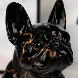 Hydro Drip Art Black French Bulldog Statue-Home Decor-Dog Dad Gifts, Dog Mom Gifts, French Bulldog, Home Decor, Statue-Black-8