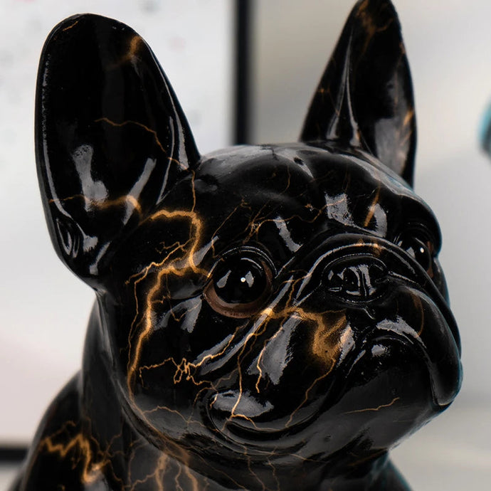 Hydro Drip Art Black French Bulldog Statue-Home Decor-Dog Dad Gifts, Dog Mom Gifts, French Bulldog, Home Decor, Statue-3