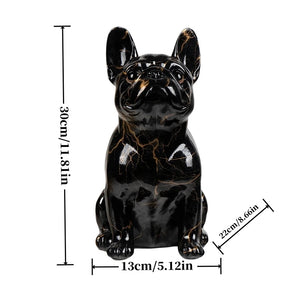 Hydro Drip Art Black French Bulldog Statue-Home Decor-Dog Dad Gifts, Dog Mom Gifts, French Bulldog, Home Decor, Statue-5