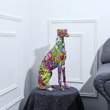 Load image into Gallery viewer, Hydro Drip Art Extra Large Greyhound / Whippet Statue-Home Decor-Dog Dad Gifts, Dog Mom Gifts, Greyhound, Home Decor, Statue, Whippet-Extra Large-2