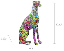 Load image into Gallery viewer, Hydro Drip Art Extra Large Greyhound / Whippet Statue-Home Decor-Dog Dad Gifts, Dog Mom Gifts, Greyhound, Home Decor, Statue, Whippet-Extra Large-5