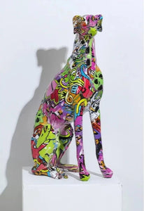 Hydro Drip Art Extra Large Greyhound / Whippet Statue-Home Decor-Dog Dad Gifts, Dog Mom Gifts, Greyhound, Home Decor, Statue, Whippet-Extra Large-6