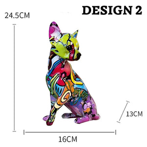 Hydro Drip Urban Graffiti Art Chihuahua Statues - 4 Colors-Home Decor-Chihuahua, Dog Dad Gifts, Dog Mom Gifts, Home Decor, Statue-Design 2-7