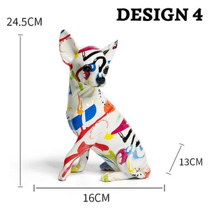 Hydro Drip Urban Graffiti Art Chihuahua Statues - 4 Colors-Home Decor-Chihuahua, Dog Dad Gifts, Dog Mom Gifts, Home Decor, Statue-Design 4-10