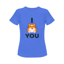 Load image into Gallery viewer, I Corgi Butt You Women&#39;s Cotton T-Shirt-Apparel-Apparel, Corgi, Shirt, T Shirt-10