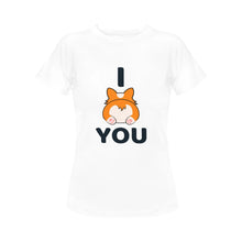 Load image into Gallery viewer, I Corgi Butt You Women&#39;s Cotton T-Shirt-Apparel-Apparel, Corgi, Shirt, T Shirt-7