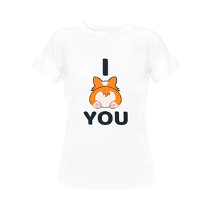 I Corgi Butt You Women's Cotton T-Shirt-Apparel-Apparel, Corgi, Shirt, T Shirt-7