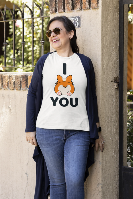 I Corgi Butt You Women's Cotton T-Shirt-Apparel-Apparel, Corgi, Shirt, T Shirt-White-Small-1