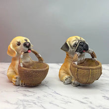 Load image into Gallery viewer, I Got it Yellow Labrador Storage Basket Resin Statue-3