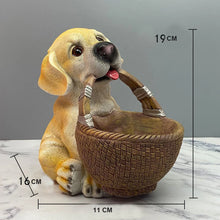 Load image into Gallery viewer, I Got it Yellow Labrador Storage Basket Resin Statue-Style A-8