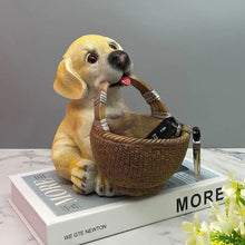 Load image into Gallery viewer, I Got it Yellow Labrador Storage Basket Resin Statue-1