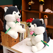 Load image into Gallery viewer, I Got You A Rose Husky Stuffed Animal Plush Toys-Dog Memorial Gifts,Siberian Husky,Stuffed Animal-7