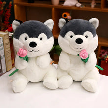 Load image into Gallery viewer, I Got You A Rose Husky Stuffed Animal Plush Toys-Dog Memorial Gifts,Siberian Husky,Stuffed Animal-8