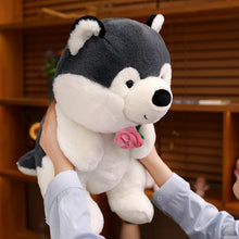 Load image into Gallery viewer, I Got You A Rose Husky Stuffed Animal Plush Toys-Dog Memorial Gifts,Siberian Husky,Stuffed Animal-1