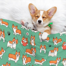 Load image into Gallery viewer, I Heart Corgi Love Blanket for Dog-Pet Furniture-Blankets,Corgi,Home Decor-1