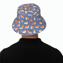 Load image into Gallery viewer, I Heart Corgi Love Bucket Hat-Hats &amp; Caps-5
