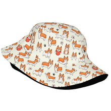 Load image into Gallery viewer, I Heart Corgi Love Bucket Hat-Hats &amp; Caps-26