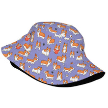 Load image into Gallery viewer, I Heart Corgi Love Bucket Hat-Hats &amp; Caps-42