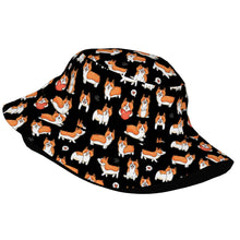 Load image into Gallery viewer, I Heart Corgi Love Bucket Hat-Hats &amp; Caps-34