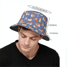 Load image into Gallery viewer, I Heart Corgi Love Bucket Hat-Hats &amp; Caps-3