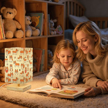 Load image into Gallery viewer, I Heart Corgi Love Desktop Table Lamp-Desk Lamps-5