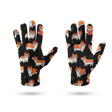 Load image into Gallery viewer, I Heart Corgi Love Touch Screen Gloves - 4 Colors-Accessories-Accessories, Corgi, Dog Dad Gifts, Dog Mom Gifts, Gloves-10