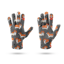 Load image into Gallery viewer, I Heart Corgi Love Touch Screen Gloves - 4 Colors-Accessories-Accessories, Corgi, Dog Dad Gifts, Dog Mom Gifts, Gloves-9