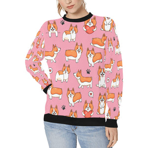 I Heart Corgi Love Women's Sweatshirt-LightPink-XS-1