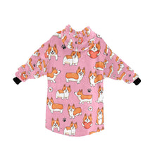 Load image into Gallery viewer, I Heart Corgis Love Blanket Hoodie for Women-1