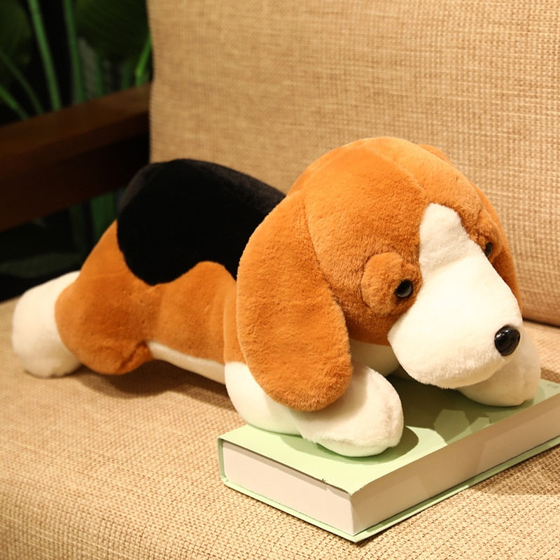 I Love Beagle Stuffed Animal Pillow - Soft Plush Beagle Decor and Gift