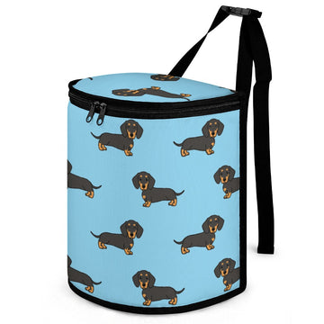 I Love Black and Tan Dachshunds Multipurpose Car Storage Bag - 4 Colors-Car Accessories-Bags, Car Accessories, Dachshund-Sky Blue-10