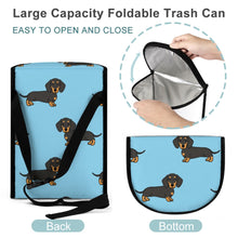 Load image into Gallery viewer, I Love Black and Tan Dachshunds Multipurpose Car Storage Bag - 4 Colors-Car Accessories-Bags, Car Accessories, Dachshund-13
