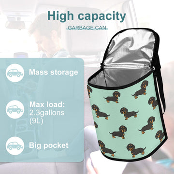 I Love Black and Tan Dachshunds Multipurpose Car Storage Bag - 4 Colors-Car Accessories-Bags, Car Accessories, Dachshund-2