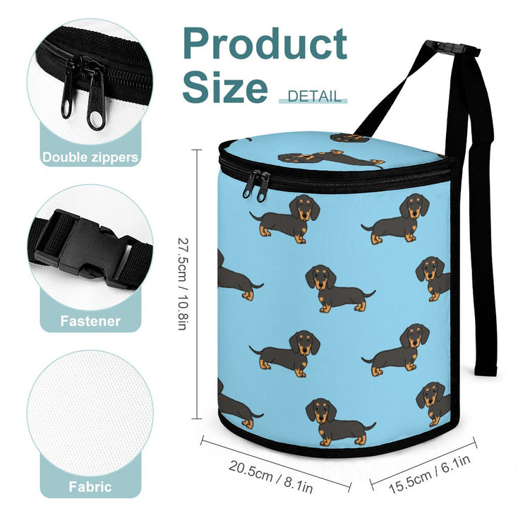 I Love Black and Tan Dachshunds Multipurpose Car Storage Bag - 4 Colors-Car Accessories-Bags, Car Accessories, Dachshund-3