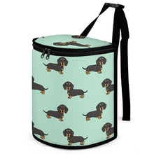 Load image into Gallery viewer, I Love Black and Tan Dachshunds Multipurpose Car Storage Bag - 4 Colors-Car Accessories-Bags, Car Accessories, Dachshund-Mint Green-9
