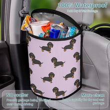 Load image into Gallery viewer, I Love Black and Tan Dachshunds Multipurpose Car Storage Bag - 4 Colors-Car Accessories-Bags, Car Accessories, Dachshund-Thistle Purple-1