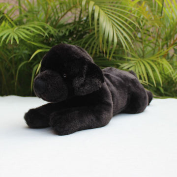 I Love Black Labrador Stuffed Animal Plush Toys-Stuffed Animals-Black Labrador, Home Decor, Labrador, Stuffed Animal-Stretching-2