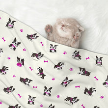 Load image into Gallery viewer, I Love Boston Terriers Blanket for Dog-Pet Furniture-Blankets,Boston Terrier,Home Decor-8