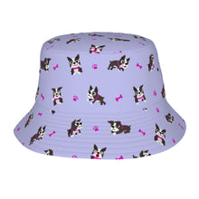 Load image into Gallery viewer, I Love Boston Terriers Bucket Hat-Hats &amp; Caps-Lavender Purple-One Size-1