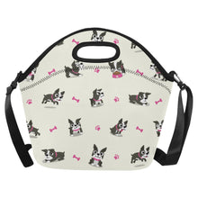 Load image into Gallery viewer, I Love Boston Terriers Neoprene Lunch Bag-Ivory-ONESIZE-1